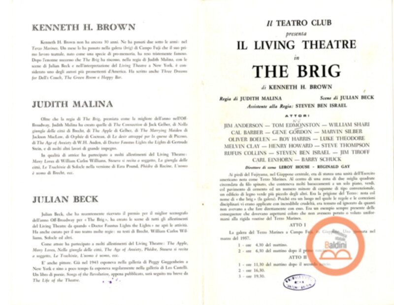 The Brig - programma