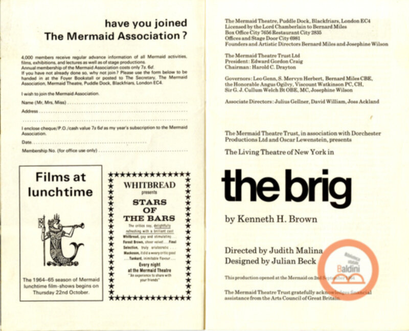 The Brig - programma