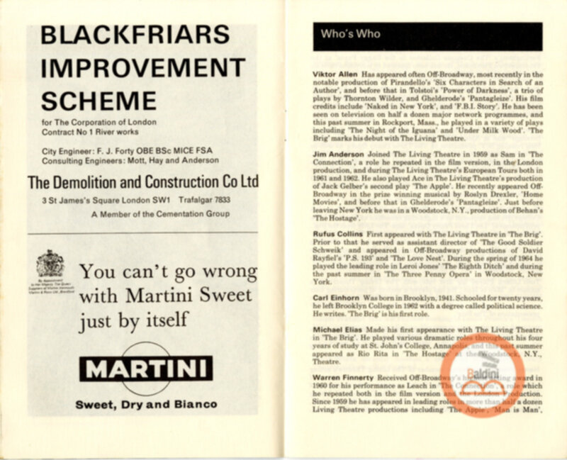 The Brig - programma