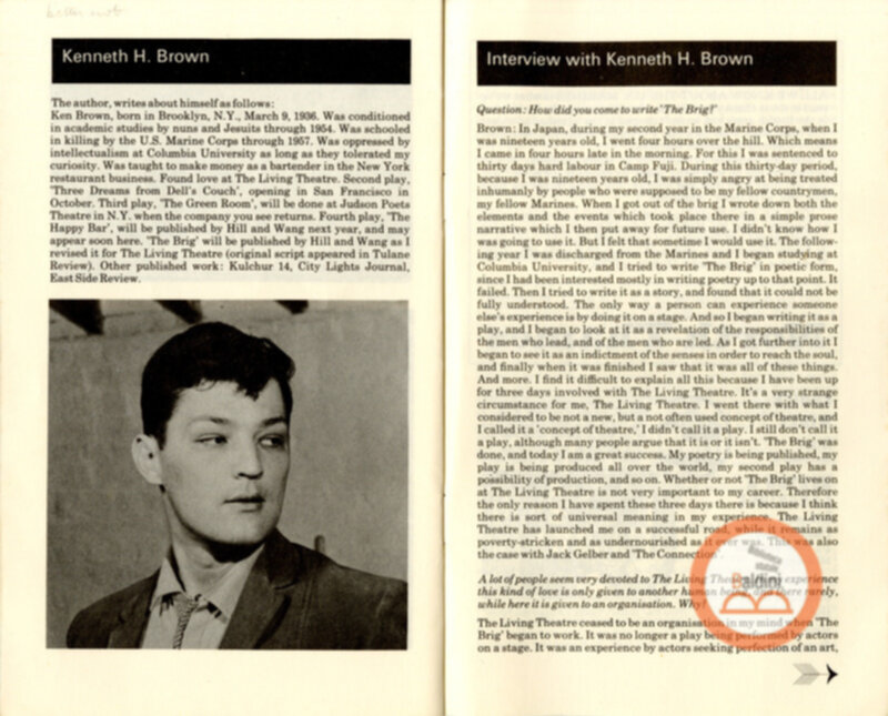 The Brig - programma