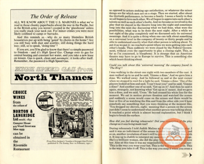 The Brig - programma