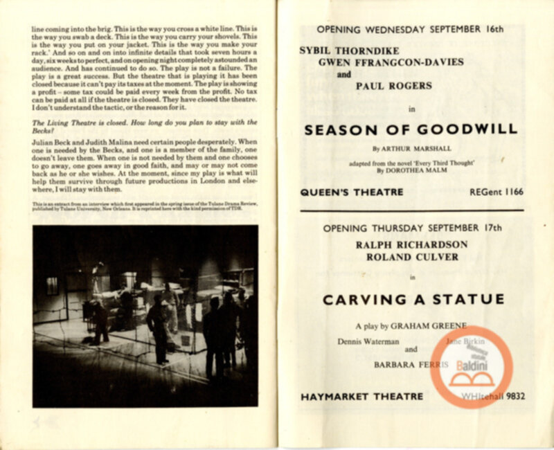 The Brig - programma