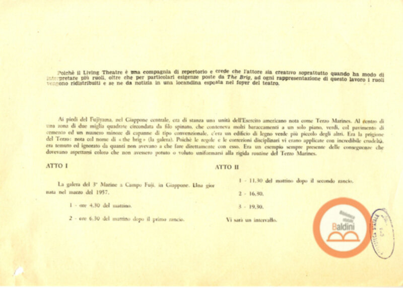 The Brig - sinossi e programma