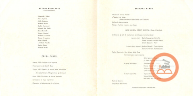 "Immagini e tempi di Eleonora Duse"