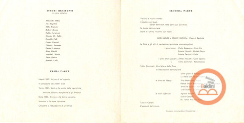 "Immagini e tempi di Eleonora Duse"