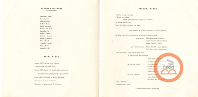 "Immagini e tempi di Eleonora Duse"