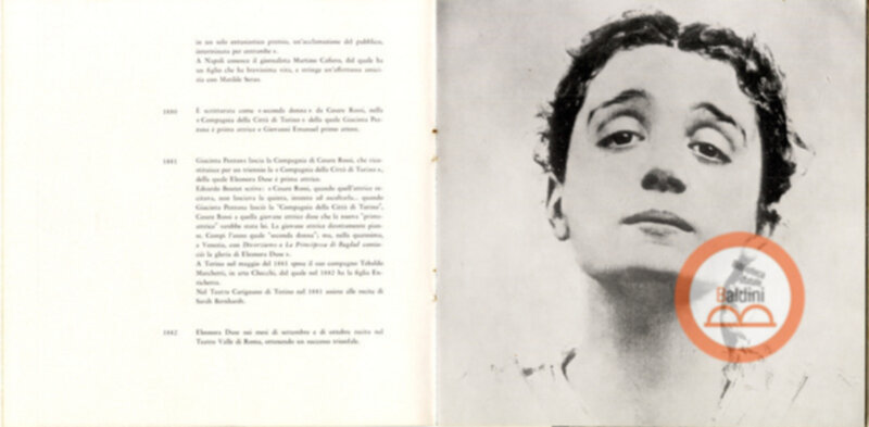 Opuscolo Eleonora Duse. 1858-1958