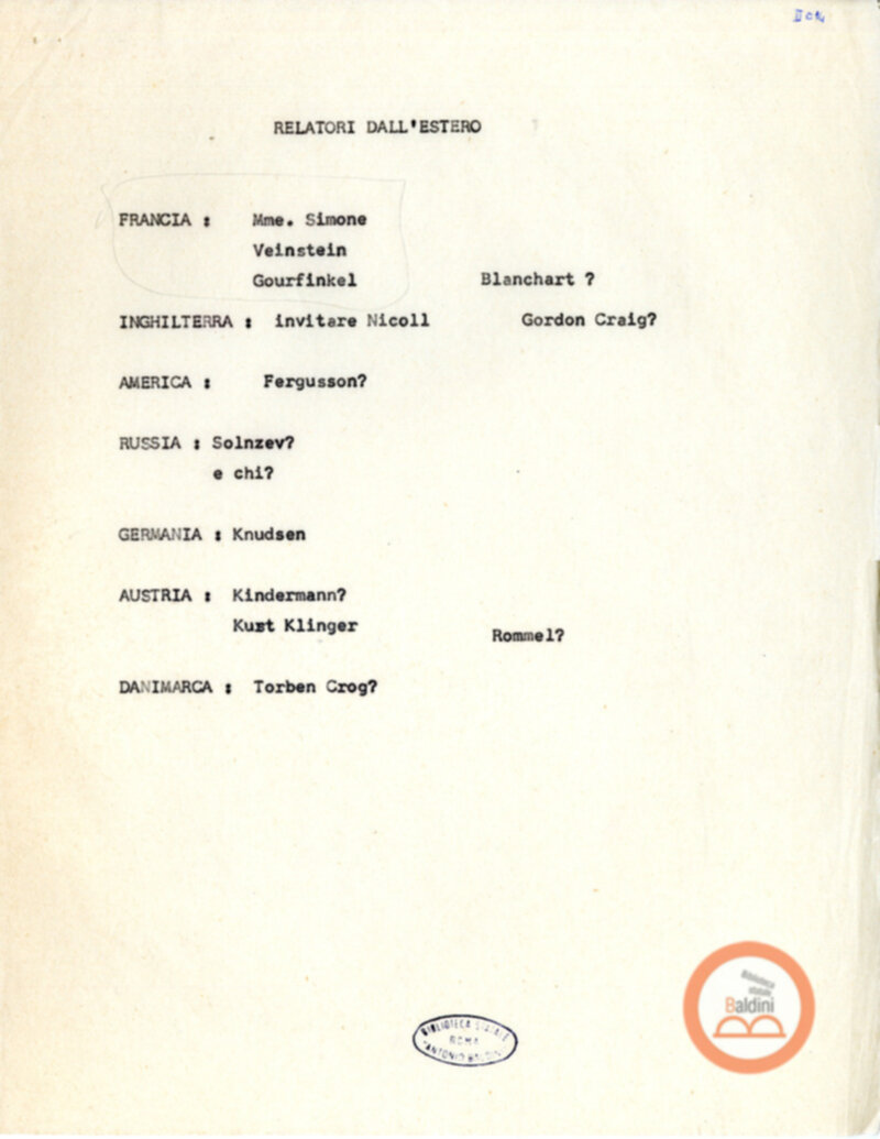 Convegno internazionale di studi L'eredità di Eleonora Duse