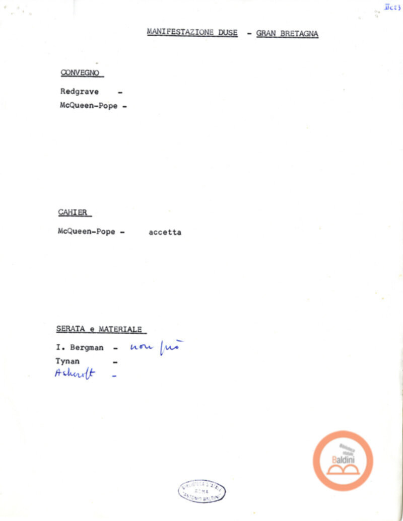 Convegno internazionale di studi L'eredità di Eleonora Duse