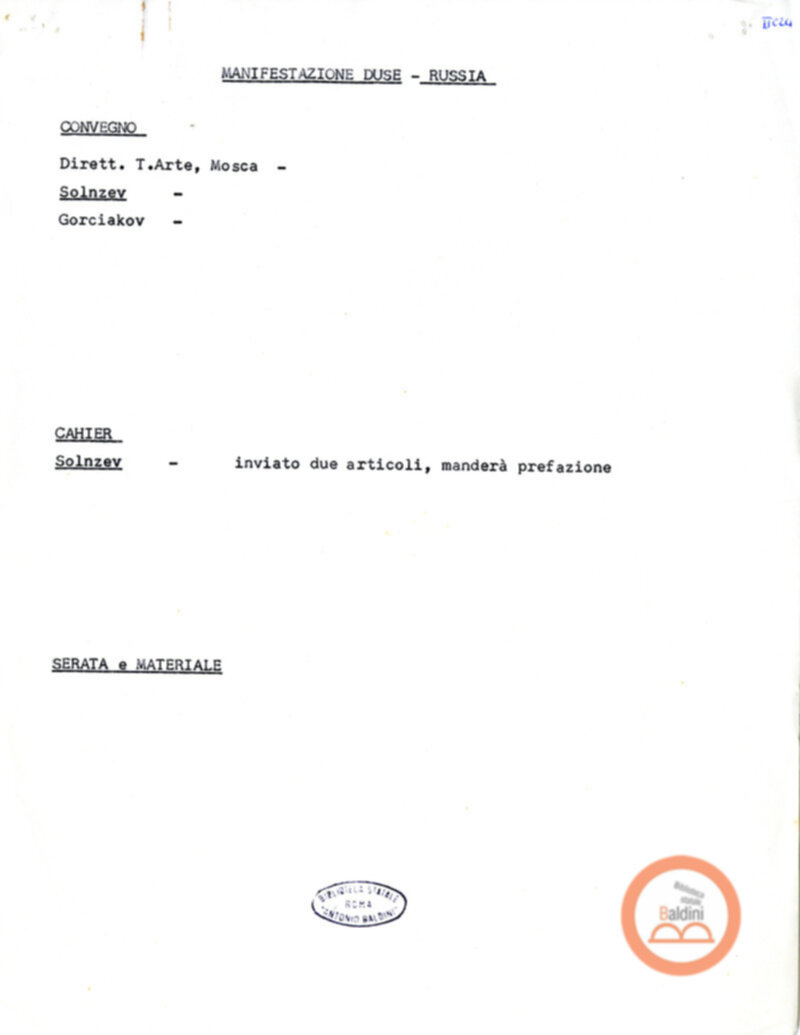 Convegno internazionale di studi L'eredità di Eleonora Duse