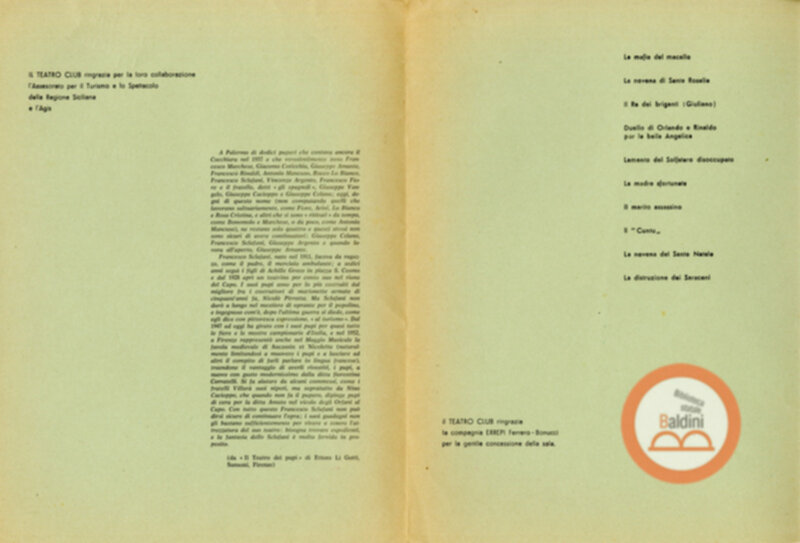 Cantastorie e pupi siciliani