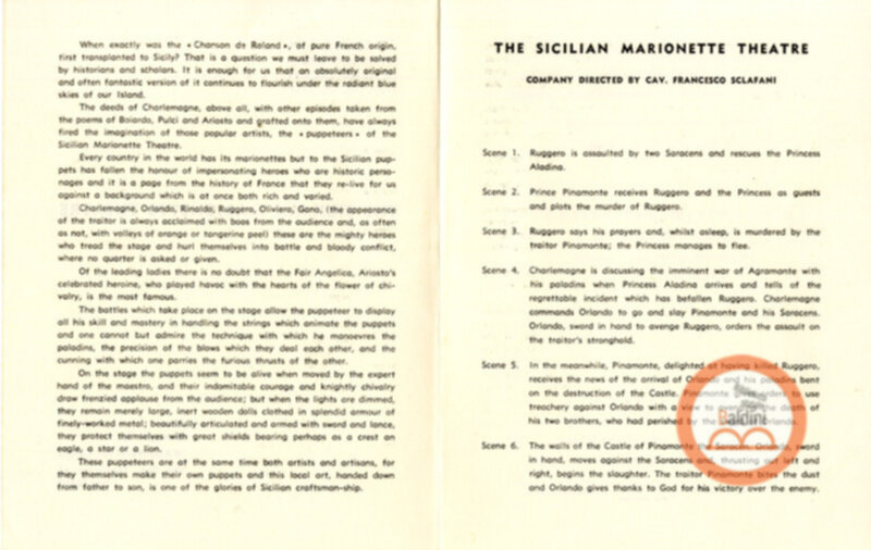 The sicilian marionette theatre