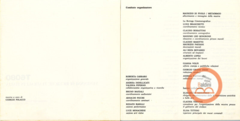 Vent'anni di ricerche teatrali in Italia (1960-1980)