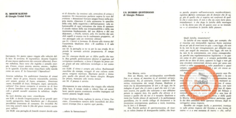 Vent'anni di ricerche teatrali in Italia (1960-1980)