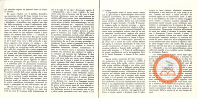 Vent'anni di ricerche teatrali in Italia (1960-1980)