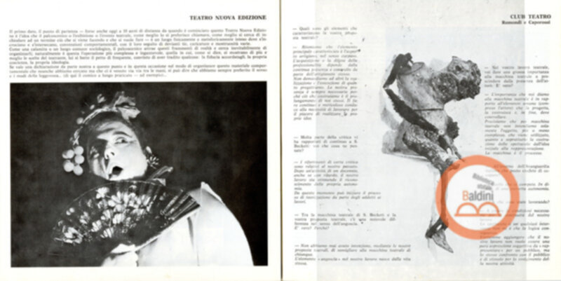 Vent'anni di ricerche teatrali in Italia (1960-1980)