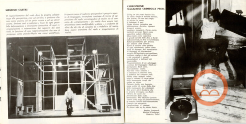 Vent'anni di ricerche teatrali in Italia (1960-1980)