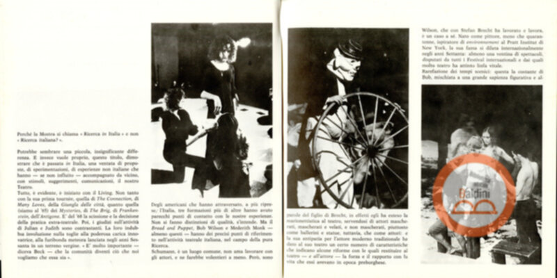 Vent'anni di ricerche teatrali in Italia (1960-1980)