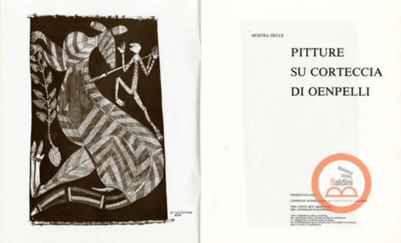 Pitture su cortreccia di oenpelli