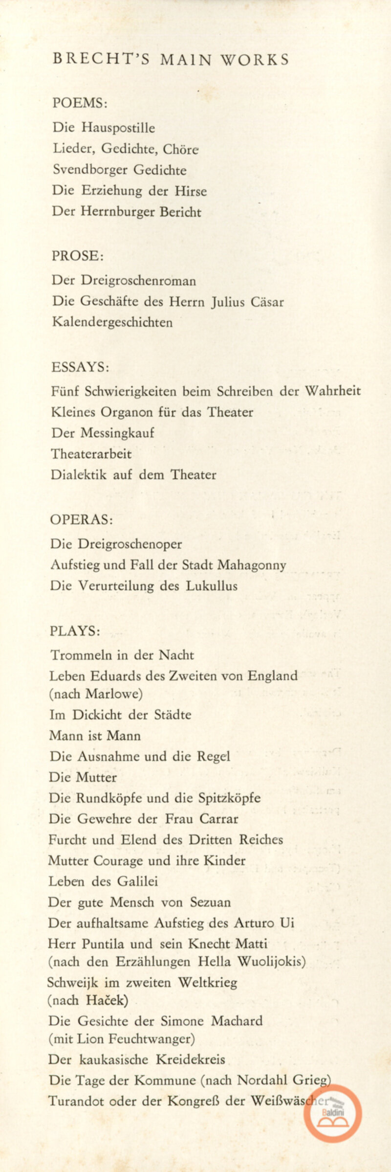 Mother courage and her children