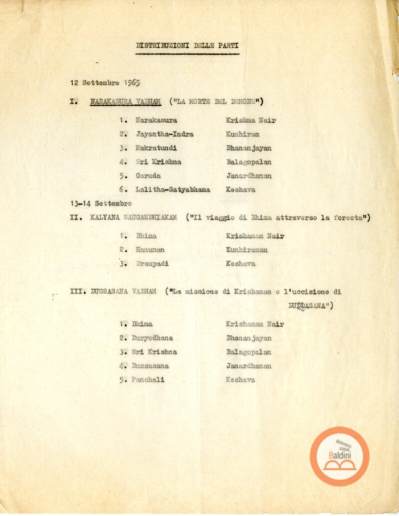 Danza indiana del katakali