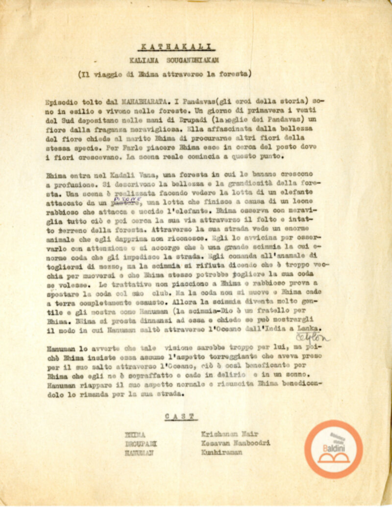 Danza indiana del katakali