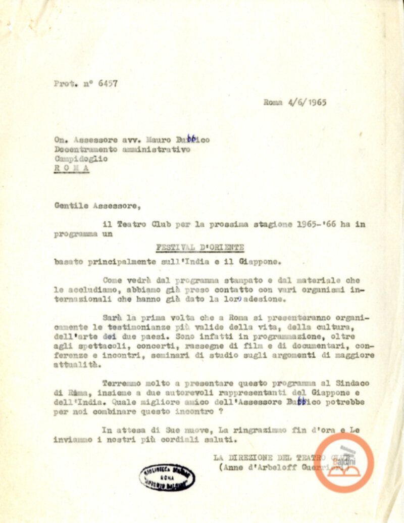 Stagione 1965-1966 - Festival dell'Oriente