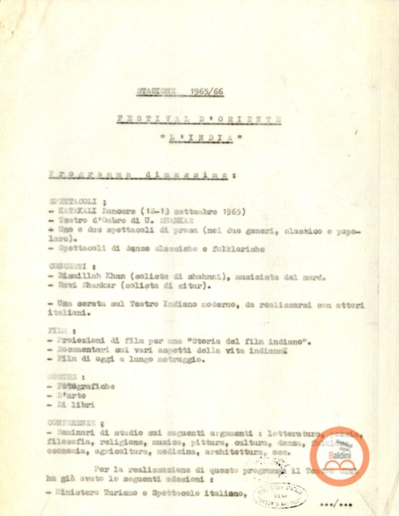 Stagione 1965-1966 - Festival dell'Oriente