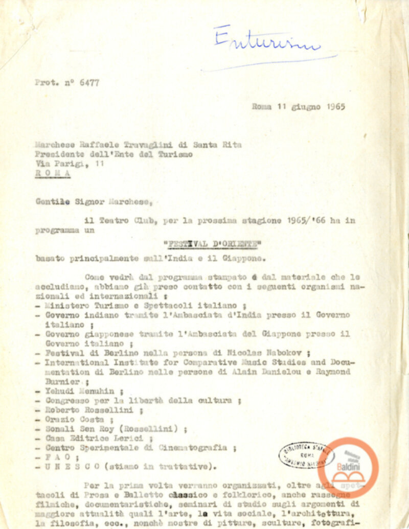 Stagione 1965-1966 - Festival dell'Oriente