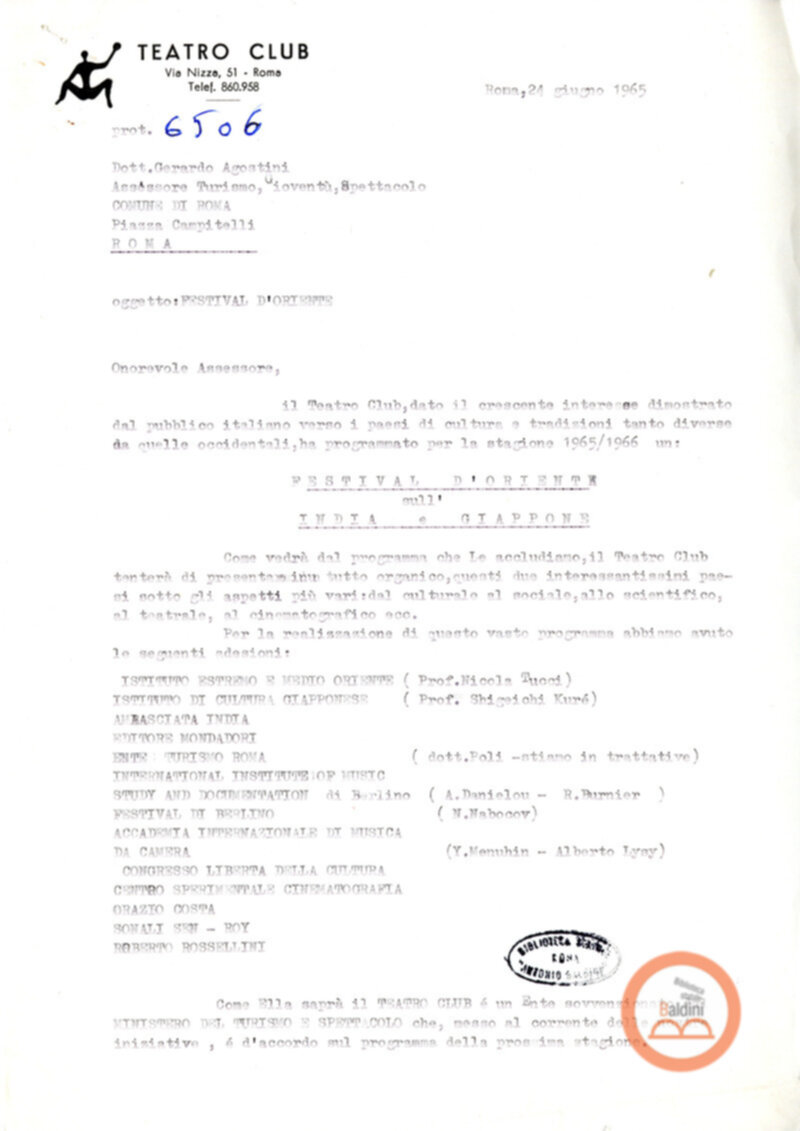 Stagione 1965-1966 - Festival dell'Oriente