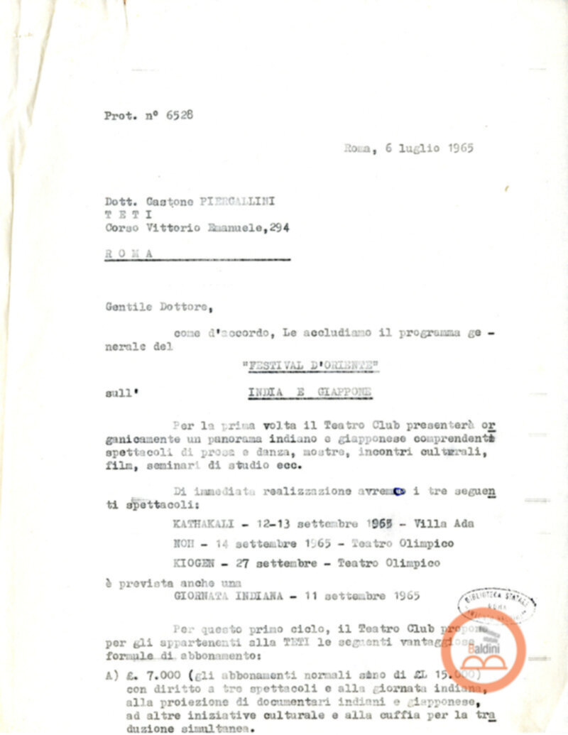 Stagione 1965-1966 - Festival dell'Oriente