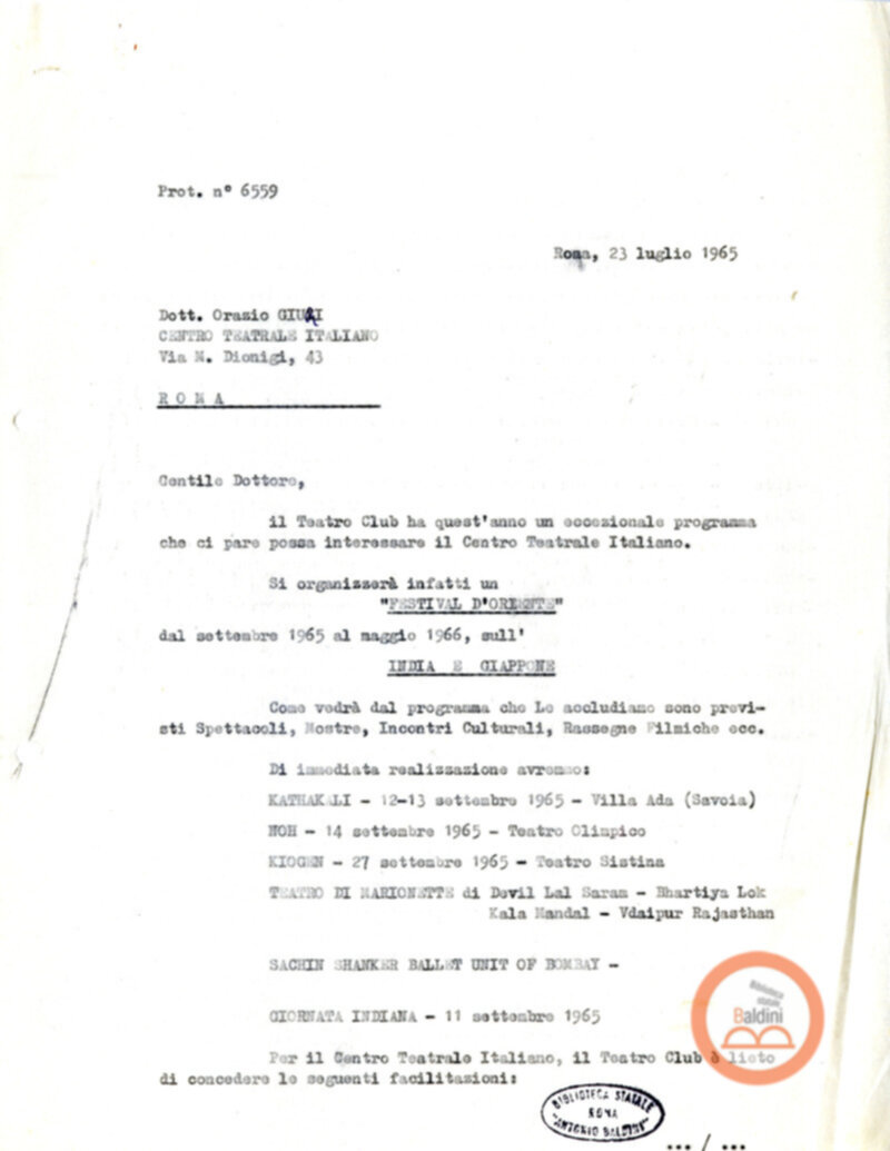 Stagione 1965-1966 - Festival dell'Oriente