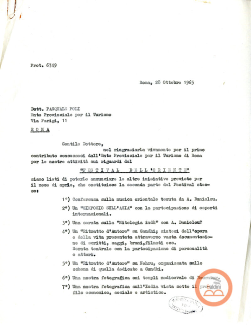 Stagione 1965-1966 - Festival dell'Oriente