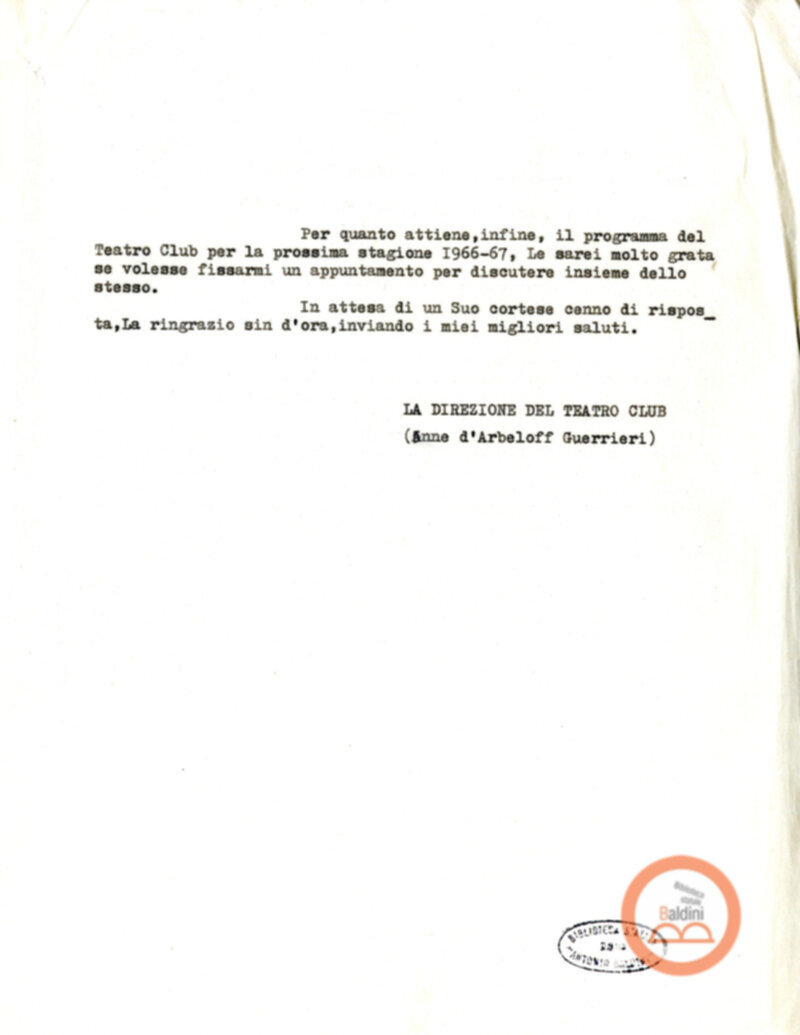 Stagione 1965-1966 - Festival dell'Oriente