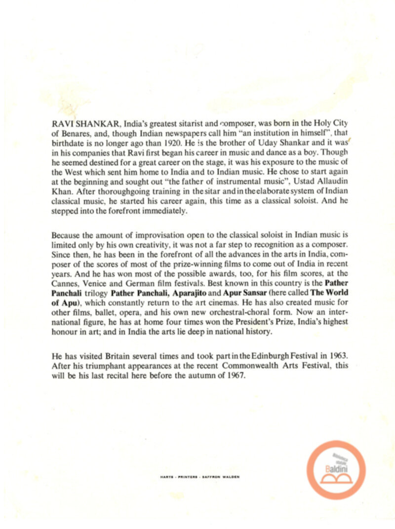 Concerto di Ravi Shankar e Alla Rakha