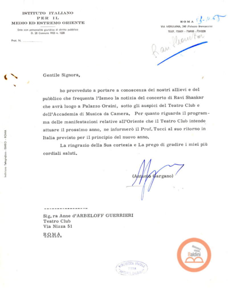 Concerto di Ravi Shankar