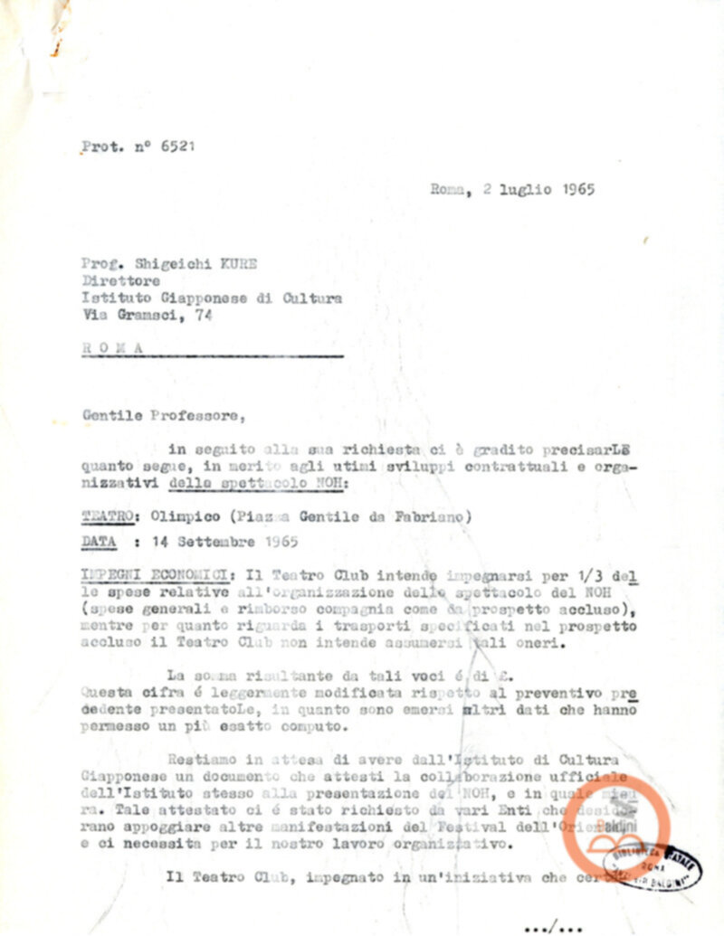 Festival D'Oriente e spettacolo Noh