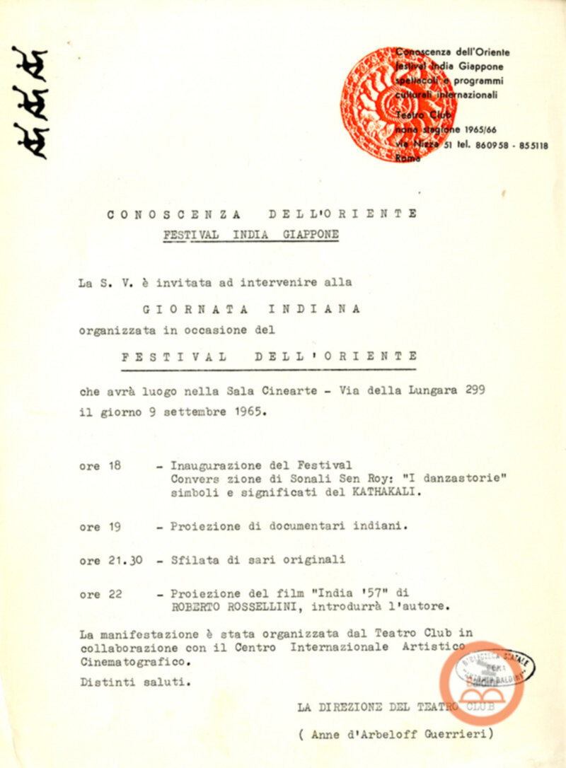 Pogramma Giornata Indiana