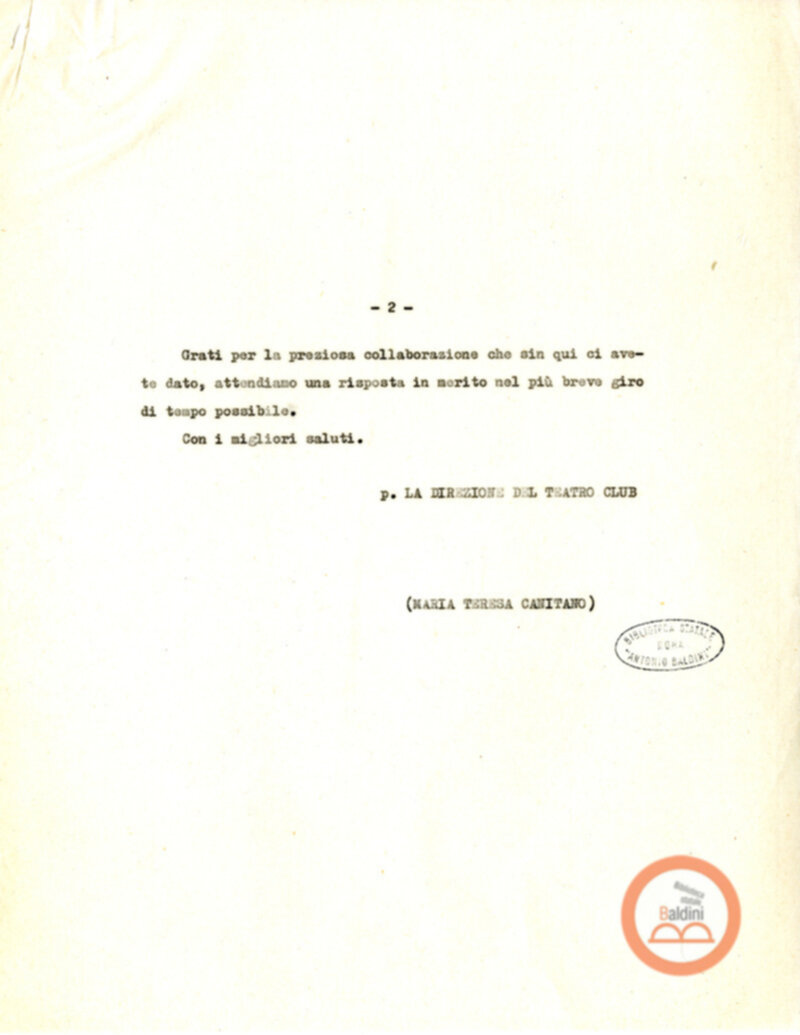 Spettacolo della Compagnia Kalashetra - autorizzazioni