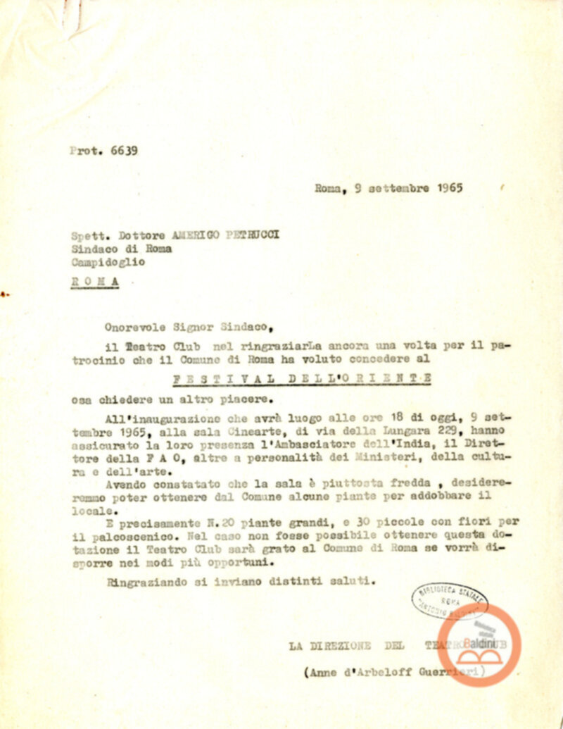 Spettacolo della Compagnia Kalashetra - autorizzazioni