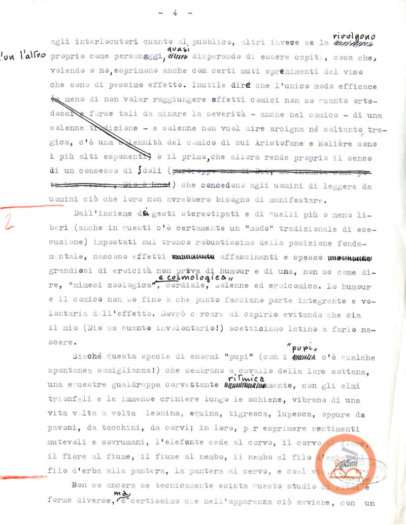 Pagine di diario sul Kathakali