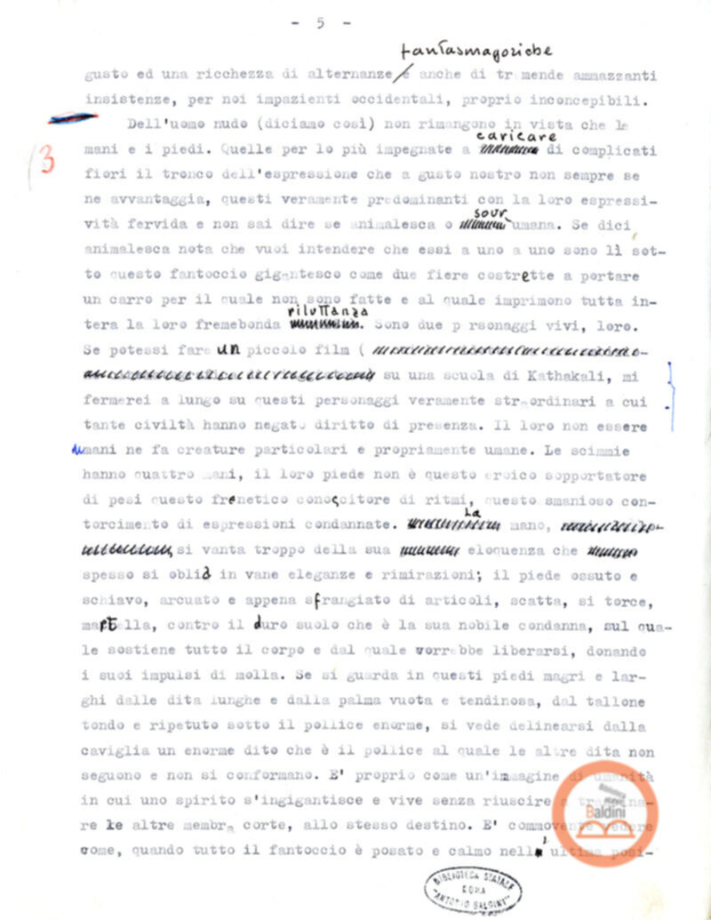 Pagine di diario sul Kathakali