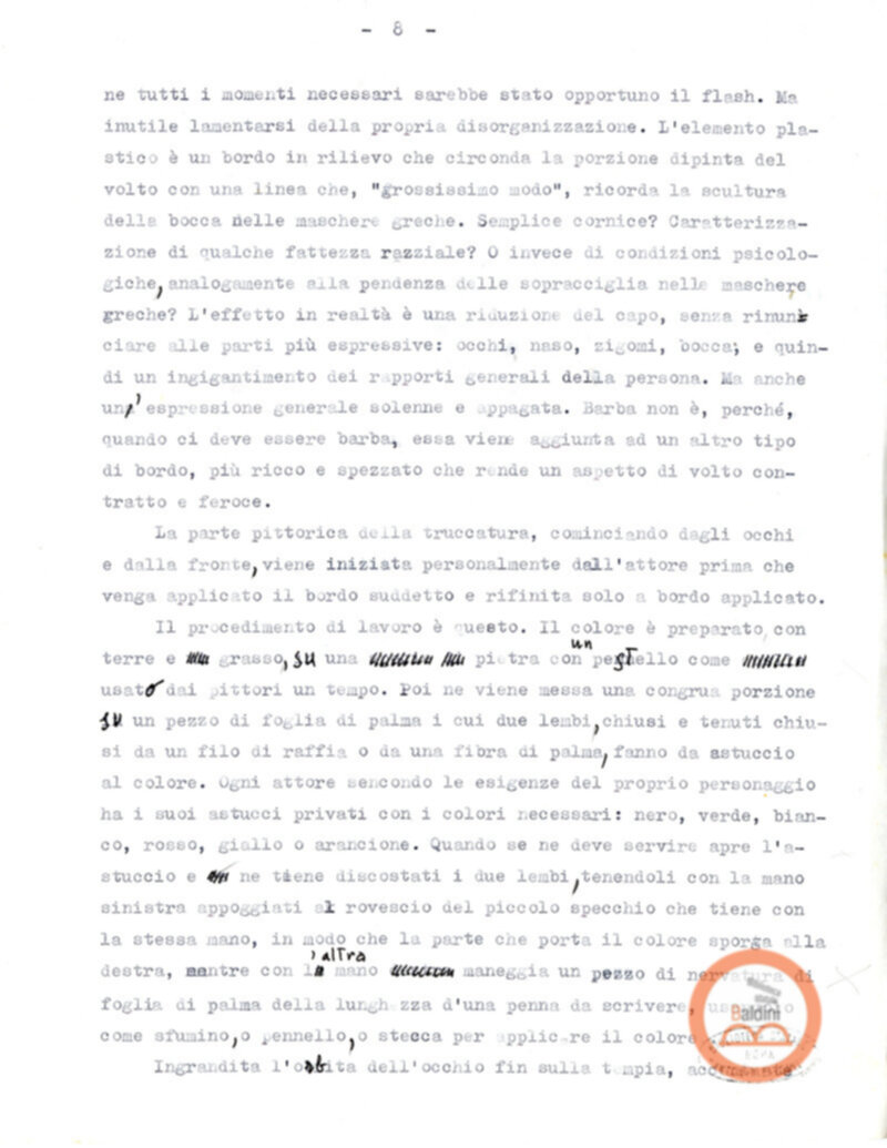 Pagine di diario sul Kathakali