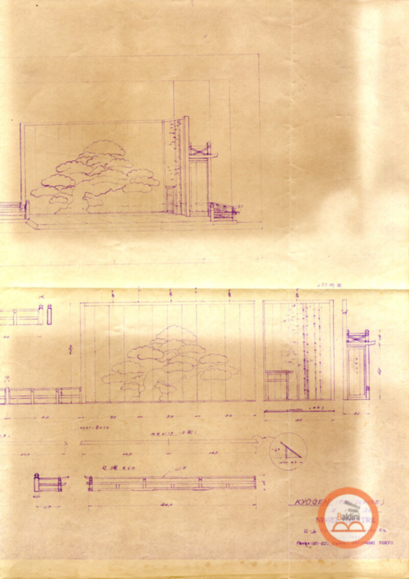 Spettacolo del Noh - piano tecnico