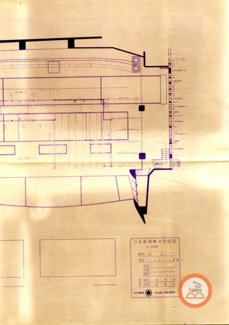 Spettacolo del Noh - piano tecnico