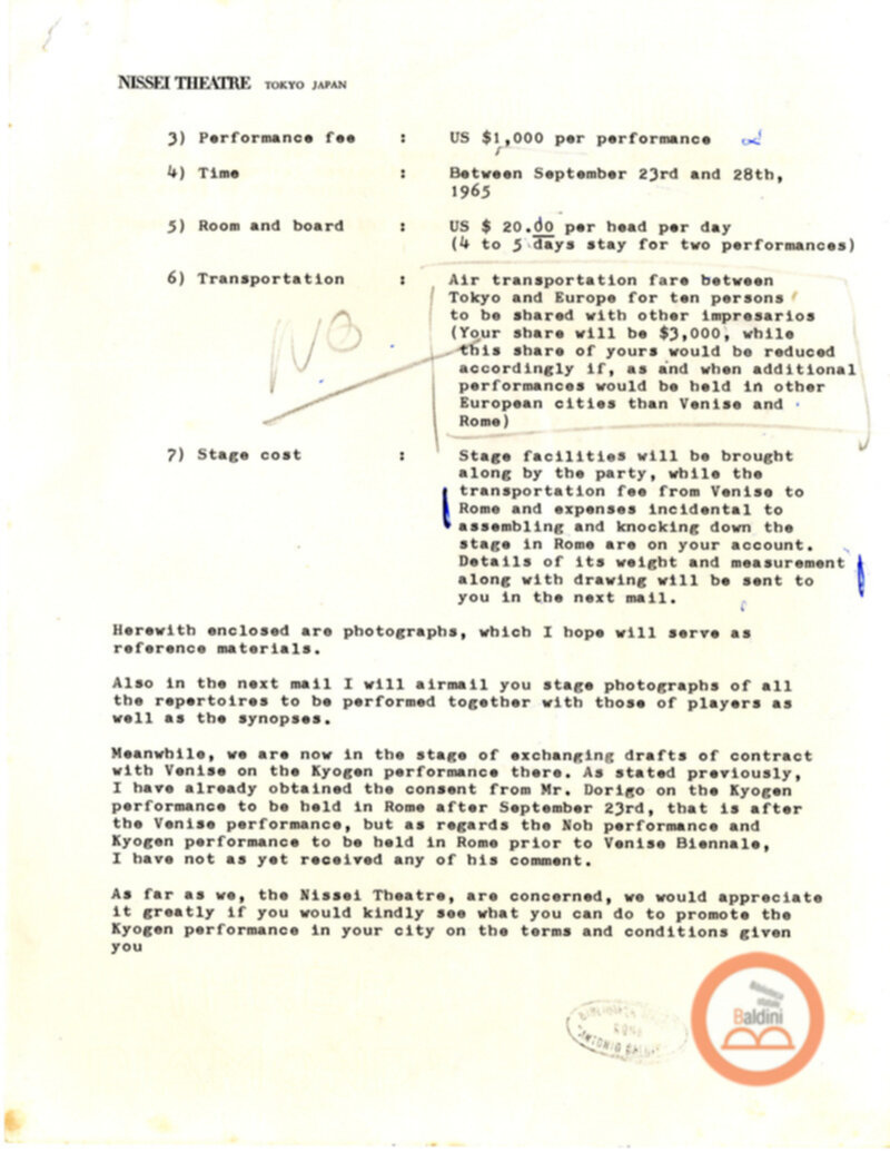 Spettacoli di Noh e di Kyogen a Roma