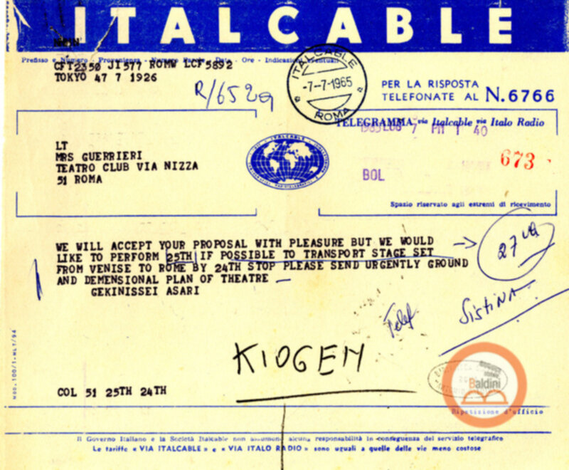 Spettacoli di Noh e di Kyogen a Roma