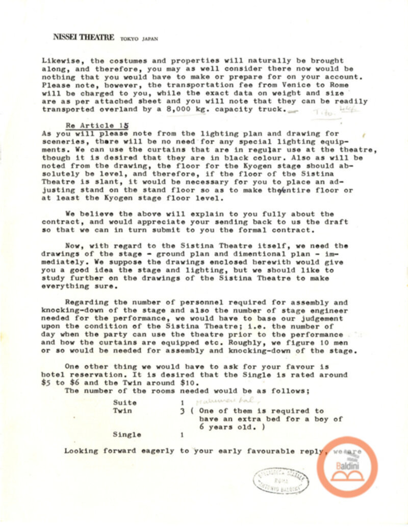 Spettacoli di Noh e di Kyogen a Roma