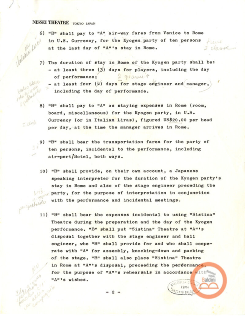 Spettacoli di Noh e di Kyogen a Roma