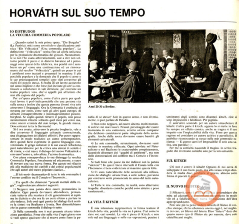 Ödön von horváth: i mostri per bene